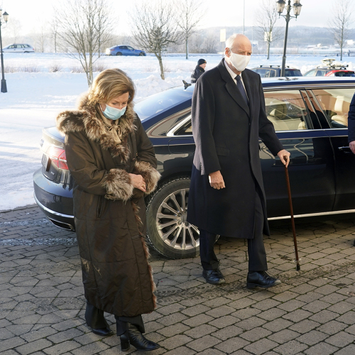 Visiting the victims in Gjerdrum